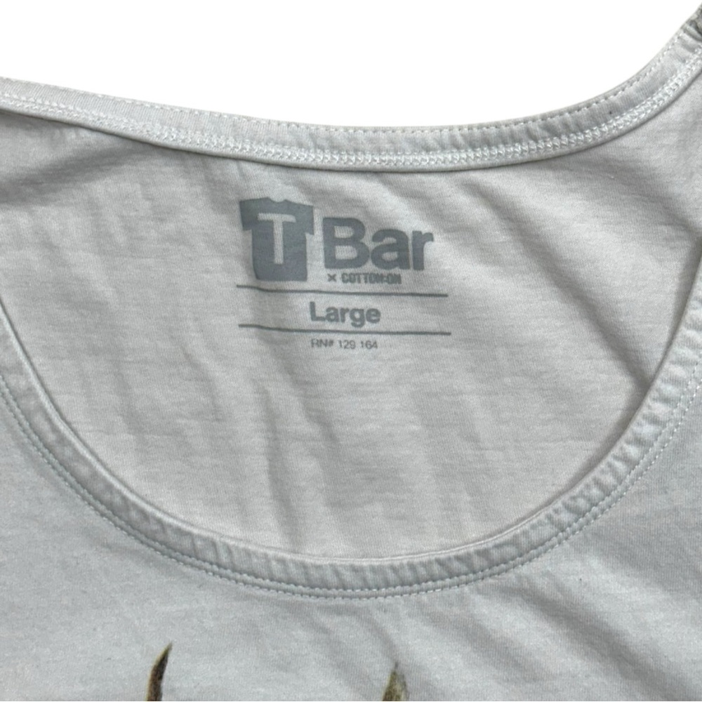 That x Cotton: On White Dog Tank Men’s Large - Picture 2 of 4